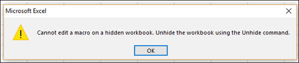 Hidden Workbook