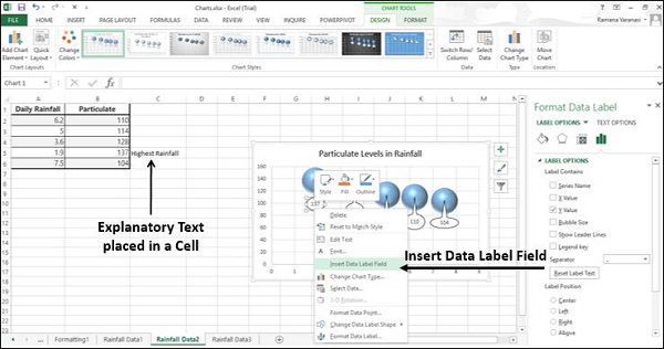 Add a Field to Data Label